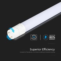 Tub LED V-TAC T8 G13 60 cm 7,5W 850 lumeni cip Samsung 3000K alb cald pentru tavan perete garaj magazin 6