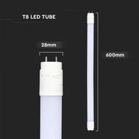Tub LED V-TAC T8 G13 60 cm 7,5W 850 lumeni cip Samsung 3000K alb cald pentru tavan perete garaj magazin 4