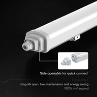 Lampă LED etanșă V-TAC Seria TK, CREE, 60 cm, IP65, 18W, 2160 lumeni, alb neutru 4000K, corp de iluminat LED pentru garaj, depozit, tavan și perete 9
