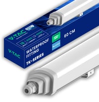 Lampă LED etanșă V-TAC Seria TK, CREE, 60 cm, IP65, 18W, 2160 lumeni, alb neutru 4000K, corp de iluminat LED pentru garaj, depozit, tavan și perete 1