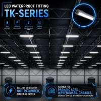 Lampă LED etanșă V-TAC Seria TK, CREE, 60 cm, IP65, 18W, 2160 lumeni, alb neutru 4000K, corp de iluminat LED pentru garaj, depozit, tavan și perete 6