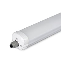 V-TAC LED svietidlo 150 cm 48W IP65 vodotesné stropné svietidlo 5760 lúmenov 6500K studená biela prepojiteľné do garáže obchodu nástenné svietidlo 1