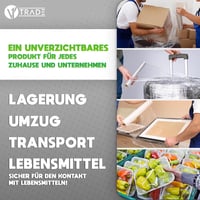 V1 TRADE Átlátszó kézi nyújtható fólia tekercs 40 cm széles 100 m hosszú 23 mµ csomagoló és költöztető fólia bútorrögzítéshez 3