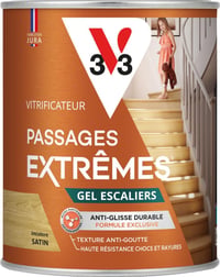 V33 Lac Gel pentru Scări pentru Trafic Intens - Incolor Mat, 2,5 L - Protecție pentru Parchet și Scări 1