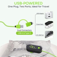 Vacbird Ruhavákuum táskák elektromos pumpával, 9 db-os szett, utazáshoz és tároláshoz 4