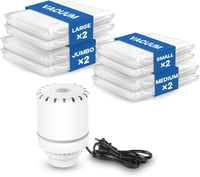 Vacbird Vákuum Tárolósátor Szett 8 db Elektromos Pumpával Ruhákhoz Paplanokhoz Utazáshoz 1