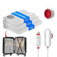Vacbird vakuumske vreće za pohranu s USB pumpom - 6 komada (40x40, 40x50, 40x60 cm) 2