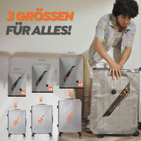 Set 15 saci de vidat pentru depozitarea hainelor cu pompă pentru aspirator fără fir Vacbird, 6x40x54, 6x47x64, 3x54x74 cm, pentru troler și călătorii 3