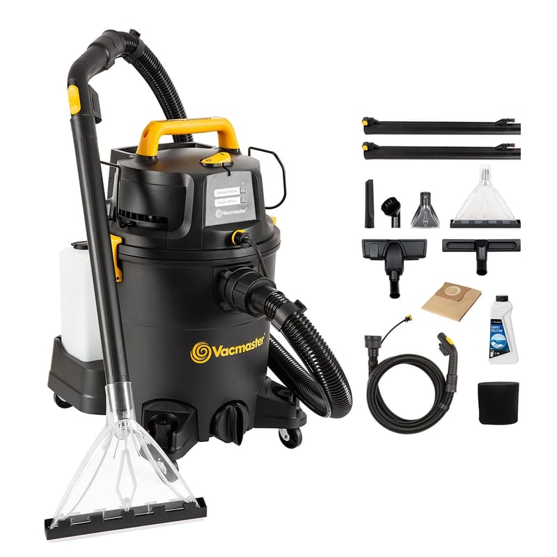 Vysávač na tepovanie Vacmaster 3 v 1, 1300 W, 23 l, s dvojitou nádržou na tvrdé podlahy a koberce