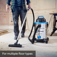 Aspirator cu spălare Vacmaster VQ1530SFDC 3 în 1, pentru uz umed/uscat, oțel inoxidabil, 1500W, 30L, cu funcție de suflare 5