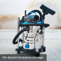 Aspirator cu spălare Vacmaster VQ1530SFDC 3 în 1, pentru uz umed/uscat, oțel inoxidabil, 1500W, 30L, cu funcție de suflare 8