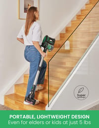 Vactidy Blitz V8 Vezeték Nélküli Porszívó Cserélhető Akkumulátorral, 22 KPa Szívóerő 4