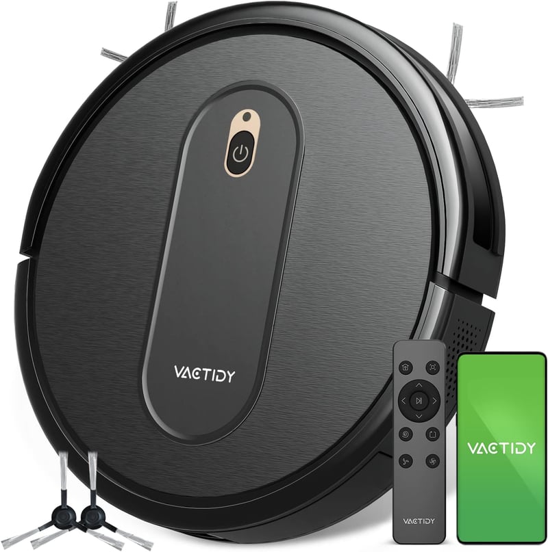 Vactidy Nimble T6 robotporszívó 2800 Pa szívóerővel, 120 perc üzemidő, Alexa és Google vezérlés
