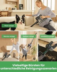 Vactidy V9 Vezeték Nélküli Porszívó 30 KPa Szívóerővel, 55 Perc Üzemidő, Levehető Akkumulátor 5