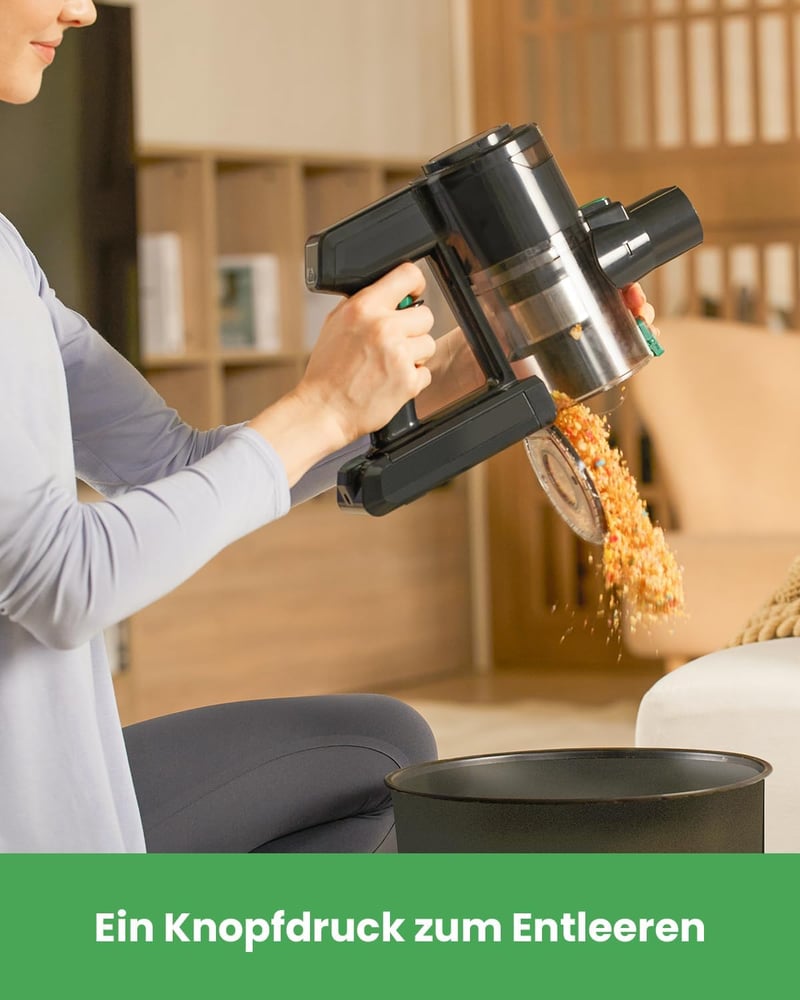 Vactidy V9 Vezeték Nélküli Porszívó 30 KPa Szívóerővel, 55 Perc Üzemidő, Levehető Akkumulátor