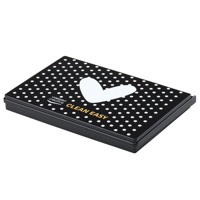 Vaessen Creative 1009-001 Clean Easy cutie pentru curățarea ștampilelor cu burete, pentru ștampile transparente și cling, 14x20x2 cm