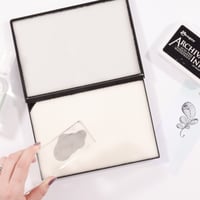 Vaessen Creative 1009-001 Clean Easy cutie pentru curățarea ștampilelor cu burete, pentru ștampile transparente și cling, 14x20x2 cm 6