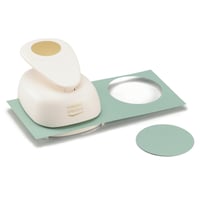 Vaessen Creative Giant raznica na papier Ø 8,9 cm – neúplná (priehľadná – zo spodnej strany chýba priehľadný zásobník na papier (stav: pozri 2. obrázok) 9