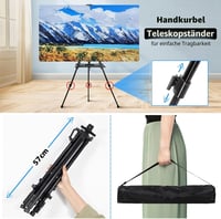 VAIIGO Nastaviteľný maliarsky stojan veľkosti L, 50-152 cm, hliníkový terénny stojan s taškou, štúdiový umelecký stojan na maľovanie a reklamu 6