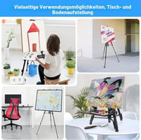 VAIIGO Nastaviteľný maliarsky stojan veľkosti L, 50-152 cm, hliníkový terénny stojan s taškou, štúdiový umelecký stojan na maľovanie a reklamu 9