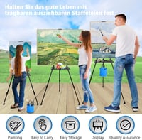 VAIIGO Nastaviteľný maliarsky stojan veľkosti L, 50-152 cm, hliníkový terénny stojan s taškou, štúdiový umelecký stojan na maľovanie a reklamu 2