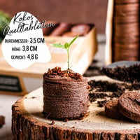 Valeaf kokosove tablete za bubrenje, 50 kom. – Supstrat od kokosovih vlakana bez treseta s početnim gnojivom, za ukorjenjivanje reznica 2