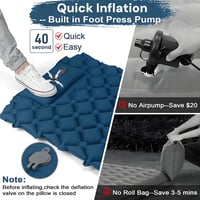VALEHOWL 800g Ultralight Aufblasbare Schlafmatte - R-Value 3.0, Wasserdicht Camping Luftmatratze 4