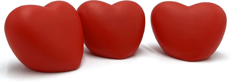 通用 Valentin-napi Szív Asztali Dekoráció - 3 db-os Romantikus LED Dísz Műanyagból - Elemes Szívecske Dekor Otthoni Ünnepekhez