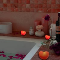 通用 Valentin-napi Szív Asztali Dekoráció - 3 db-os Romantikus LED Dísz Műanyagból - Elemes Szívecske Dekor Otthoni Ünnepekhez 4