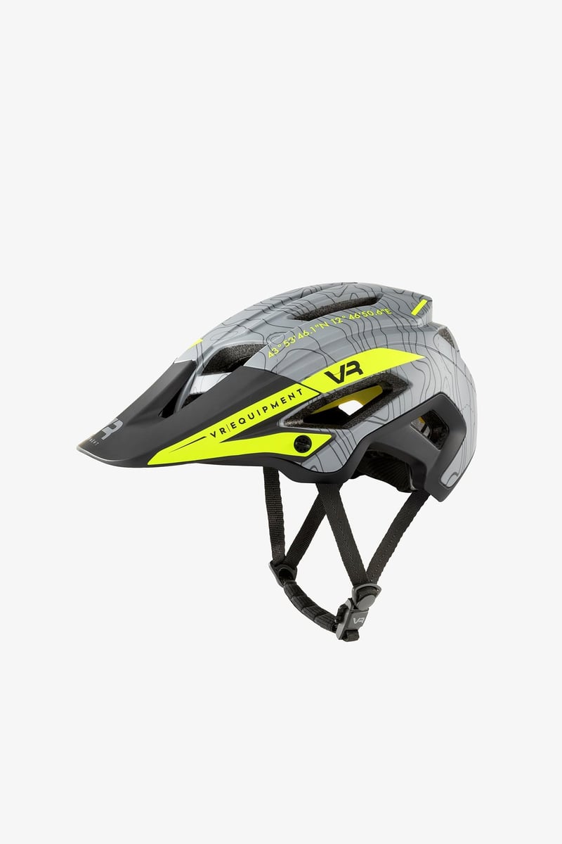 Cyklistická prilba na horský bicykel Valentino Rossi VR Equipment – sivá, veľkosť L – unisex prilba na MTB