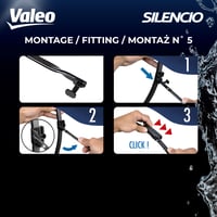 Valeo Silencio VF400 set ravnih brisača - 2 kom - 650 mm / 550 mm - prednja osovina - tvornička zamjena 4