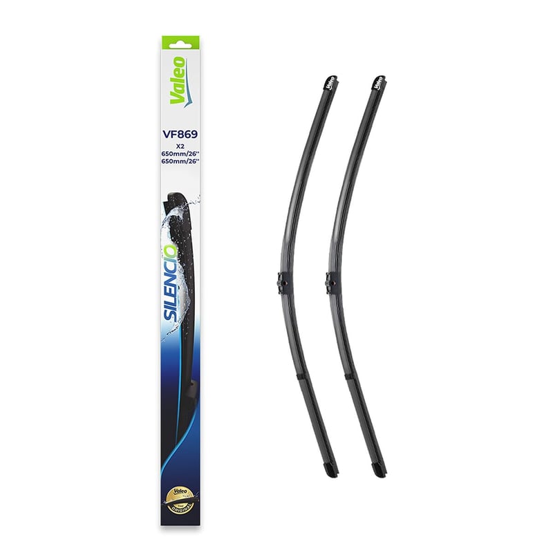 Valeo Silencio VF869 lapos ablaktörlő lapát készlet - 2 db - 650 mm / 650 mm - első tengely