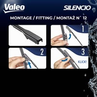 Valeo Silencio VF940 set ravnih metlica brisača 600 mm / 450 mm za prednju osovinu 2 kom Dacia Nissan Renault 577940 4