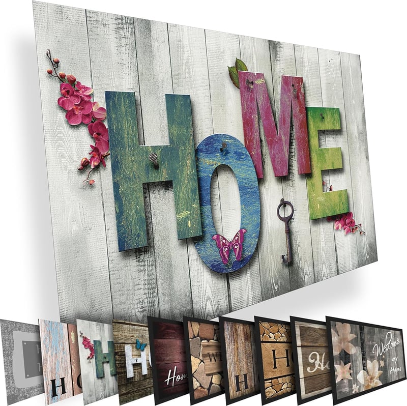 Valia Home Lábtörlő Beltéri Kültéri Használatra - Csúszásmentes Poliészter Szőnyeg 60x40 cm Otthon Dekoráció