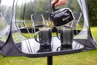 Valiant Fun Hordozható Kempingező Sípoló Vízforraló 1L - Rózsaszín Alumínium Teafőző Levehető Hőálló Fogantyúval - Könnyű Túra Kemping Felsz - Rose 5