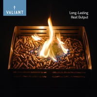 Valiant Fun Pellet égő kosár fűtőkályha kandallóhoz rozsdamentes acél 3kg 5