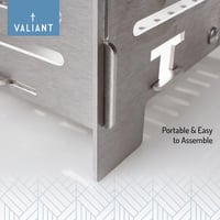 Valiant Fun Pellet égő kosár fűtőkályha kandallóhoz rozsdamentes acél 3kg 6