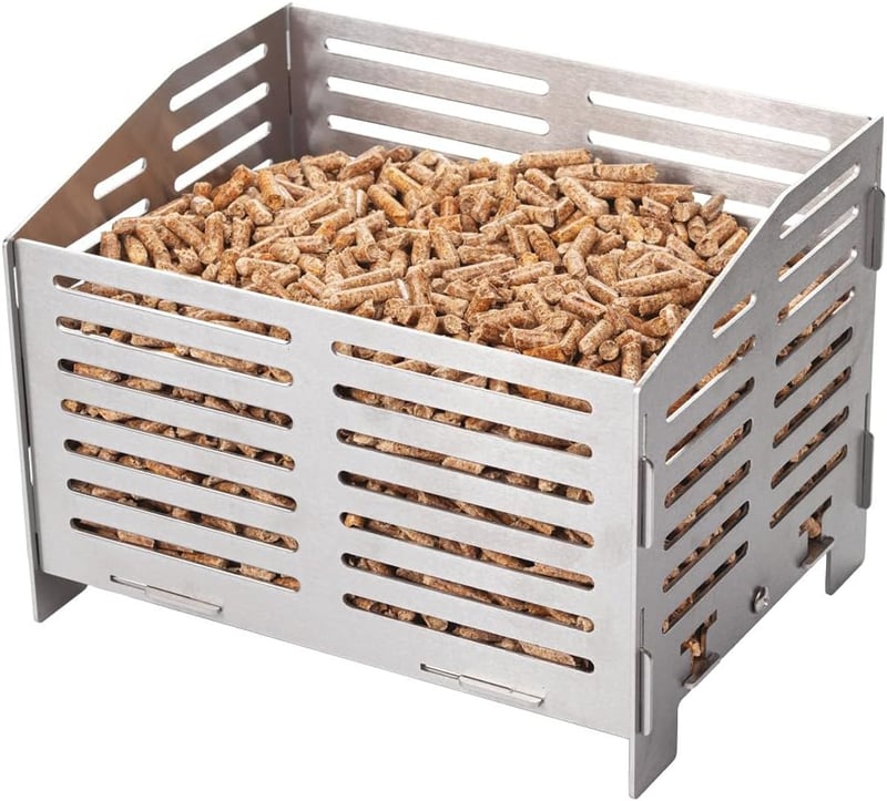 Valiant Fun Pellet égő kosár fűtőkályha kandallóhoz rozsdamentes acél 3kg