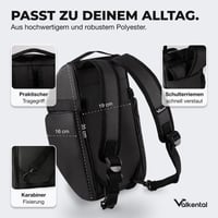 Valkental cyklistická brašna na nosič 3 v 1 s funkciou chladenia a batohom 10-14 l 4