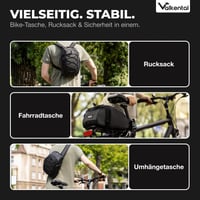 Valkental cyklistická brašna na nosič 3 v 1 s funkciou chladenia a batohom 10-14 l 5