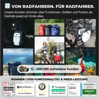 Valkental 3u1 biciklistička torba 25L - torba za prtljažnik, ruksak i torba za rame - 100% vodootporna, reflektirajuća, s pretincem za prijenosno računalo koji se može zaključati 8