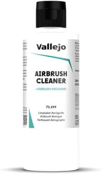 Vallejo Model Air 200 ml Airbrush Tisztító Folyadék - Festékszóró Tisztítószer Hosszú Állásidőre, Védő Hatással, Matt Bézs 1