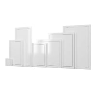 Ușiță de vizitare din plastic Value Access Panels, cu balamale, 300 x 400 mm, trapă de revizie pentru montaj încastrat în perete 1