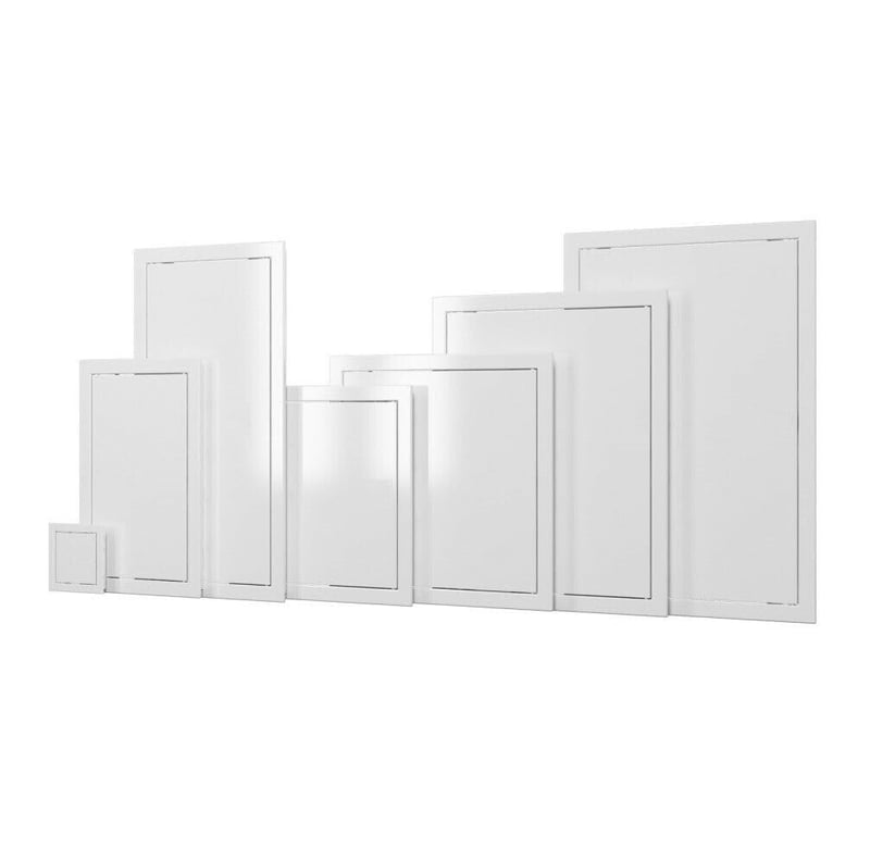 Ușiță de vizitare din plastic Value Access Panels, cu balamale, 300 x 400 mm, trapă de revizie pentru montaj încastrat în perete