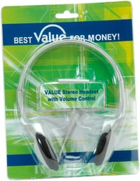 Value sztereó fejhallgató hangerőszabályzóval - szürke 4