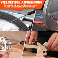 ValueMax 7 részes mini reszelő készlet fém fa műanyag faragáshoz - mini, Orange & Black, metal 6