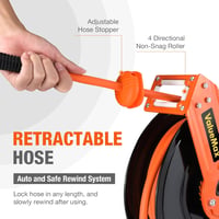 ValueMax Fém Légcsatorna Orsó 15m + 1m Automatikus Visszahúzható 1/4" 20 bar 4