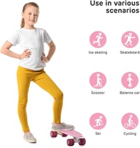 ValueTalks Gyermek Védőfelszerelés Szett M-es Méret - Sisak, Térd-, Könyök- és Csuklóvédő Görkorcsolyához, Kerékpárhoz, Rollerhez - 5-16 Éve 8