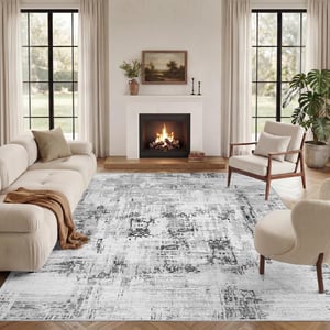 Vamcheer Modern Szőnyeg 240x300cm Beige/Szürke Puha Mosható Boho