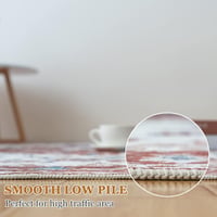 Vamcheer Vintage Szőnyeg 160x230cm Narancssárga Puha Mosható Szőrme Szőnyeg 5